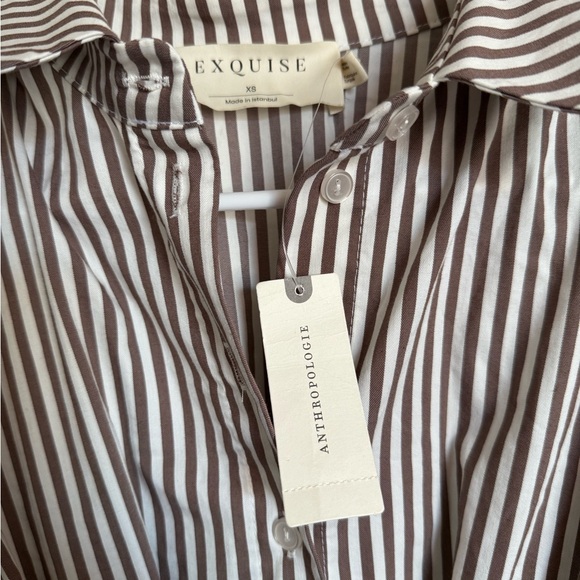 Anthropologie Tobie Mini Shirt Dress by Exquise - Picture 5 of 6